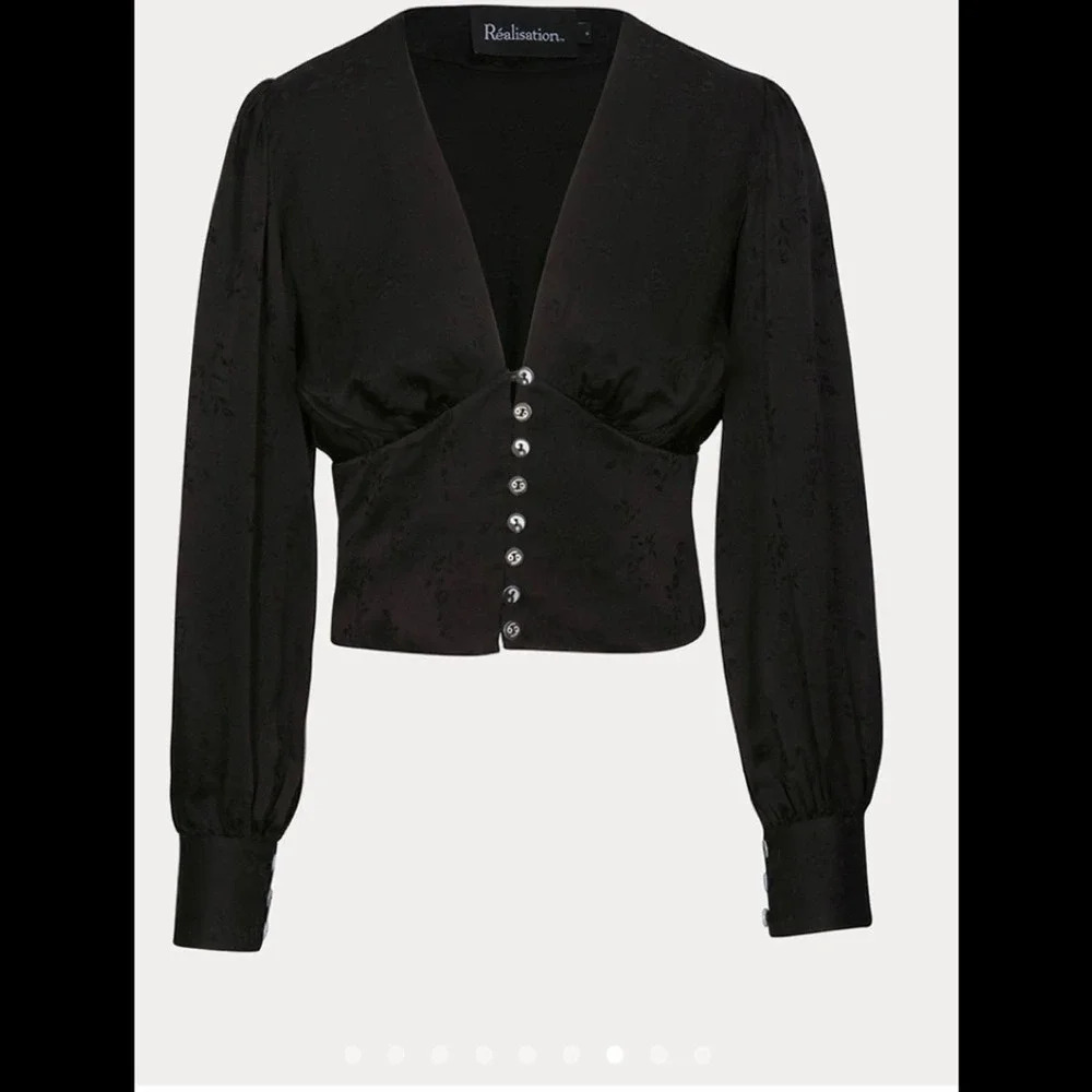 Realisation Par Kaia Voodoo Long Sleeve Cropped Blouse